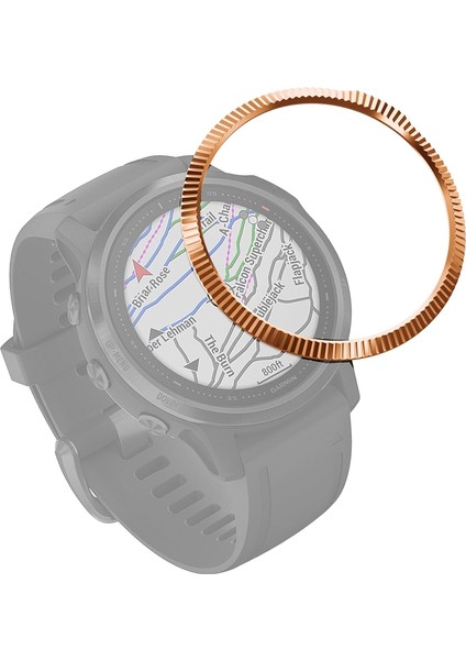 Garmin Fenix ​​6 S / 6 S Pro / 6 S Safir Akıllı Izle Çelik Çelik Çelik Yüzük, B Sürümü (Gül Altın) (Yurt Dışından)
