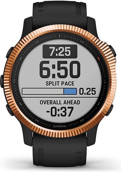 Garmin Fenix ​​6 S / 6 S Pro / 6 S Safir Akıllı Izle Çelik Çelik Çelik Yüzük, B Sürümü (Gül Altın) (Yurt Dışından)