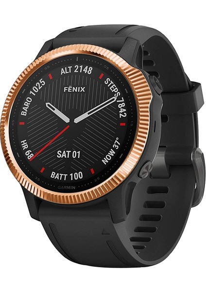 Garmin Fenix ​​6 S / 6 S Pro / 6 S Safir Akıllı Izle Çelik Çelik Çelik Yüzük, B Sürümü (Gül Altın) (Yurt Dışından)
