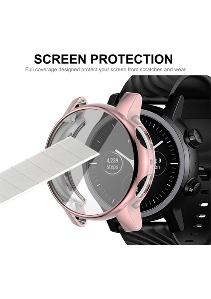 Motorola Moto 360 (3rd Gen) Enkay Hat-Prens Tam Kapsama Elektrolizle Tpu Yumuşak Kılıf (Pembe) (Yurt Dışından)