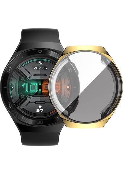 For Huawei GT2E Tpu Electroplated All Inclusive Watch Case(Golden) (Yurt Dışından)