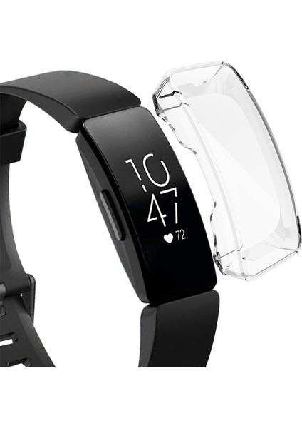 For Fitbit Inspire/ Inspire Hr Full Coverage Plating Tpu Watch Case(Transparent) (Yurt Dışından)
