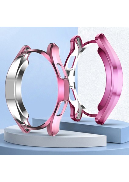 For Samsung Galaxy Watch4 Classic 42MM Electroplating Hollow Half-Pack Tpu Protective Case(Rose Pink) (Yurt Dışından) fırsatları