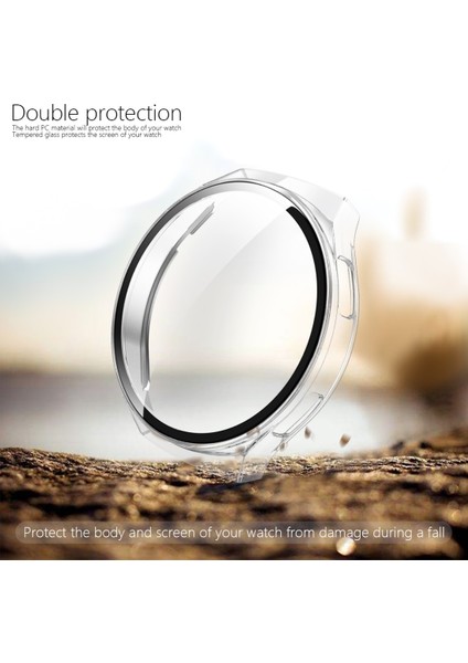 For Huawei Watch GT2E 2 In 1 Tempered Glass Screen Protector + Fully Plating Pc Case(Transparent) (Yurt Dışından) fiyatları
