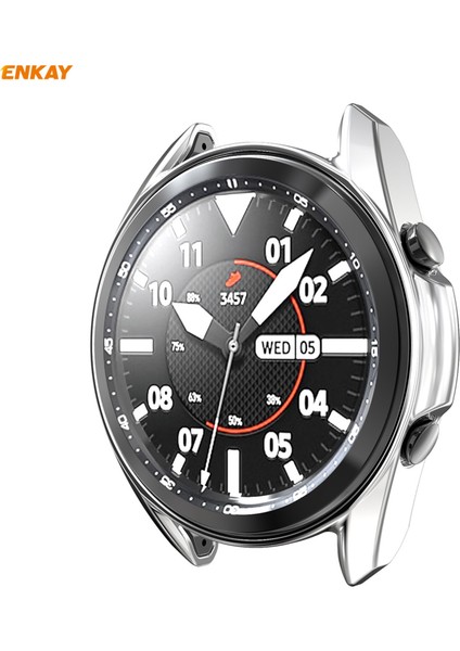 For Samsung Galaxy Watch 3 41MM 2 In 1 Tpu Case + Glass Film(Silver) (Yurt Dışından) fırsatları