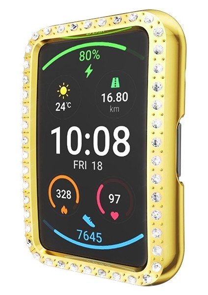 For Huawei Watch Fit Single Row Diamond Pc Protective Case Cover(Gold) (Yurt Dışından) fiyatları