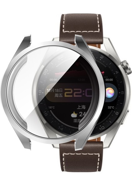 For Huawei Watch 3 Pro 48MM Enkay Hat-Prince Full Coverage Transparent Soft Case Tpu Hd Clear Cover(Silver) (Yurt Dışından)