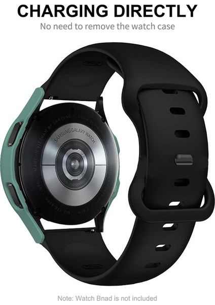 Pc Case + Glass Film For Samsung Galaxy Watch4 44MM(GREEN) (Yurt Dışından)