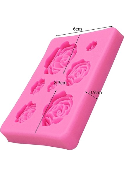 2 Adet Dıy El Yapımı Sabun Çikolata Fondan Pişirme Kalıp 3D Gül Çiçek Kek Dekorasyon Silikon Kalıp (Pembe) (Yurt Dışından) fiyatları