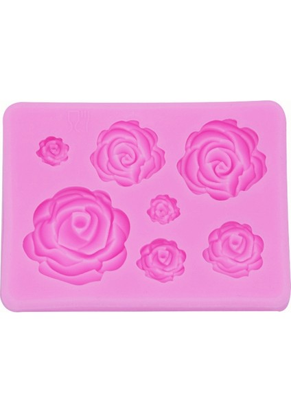 2 Adet Dıy El Yapımı Sabun Çikolata Fondan Pişirme Kalıp 3D Gül Çiçek Kek Dekorasyon Silikon Kalıp (Pembe) (Yurt Dışından) modelleri