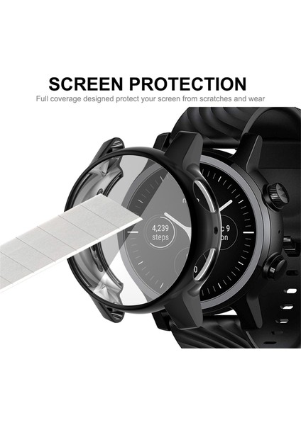 Motorola Moto 360 (3rd Gen) Enkay Hat-Prens Tam Kapsama Elektrolizle Tpu Yumuşak Kılıf (Siyah) (Yurt Dışından) fırsatları