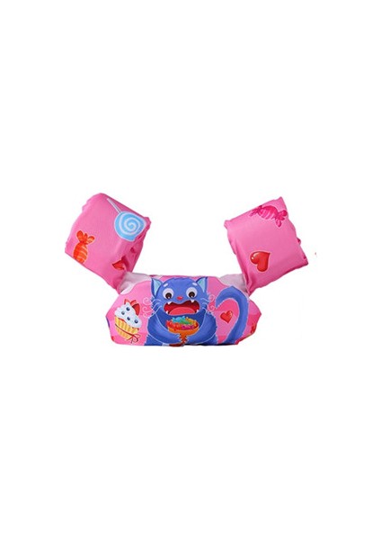 Çocuk Kedi Şişme Can Yeleği - Pembe/Mavi (Yurt Dışından)