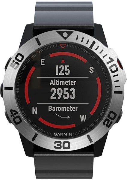 Garmin Fenix ​​5x / 5x Artı Akıllı Izle Çelik Çelik Çelik Çelik Yüzük, Bir Sürüm (Gümüş Yüzük Siyah Mektubu) (Yurt Dışından) fiyatları
