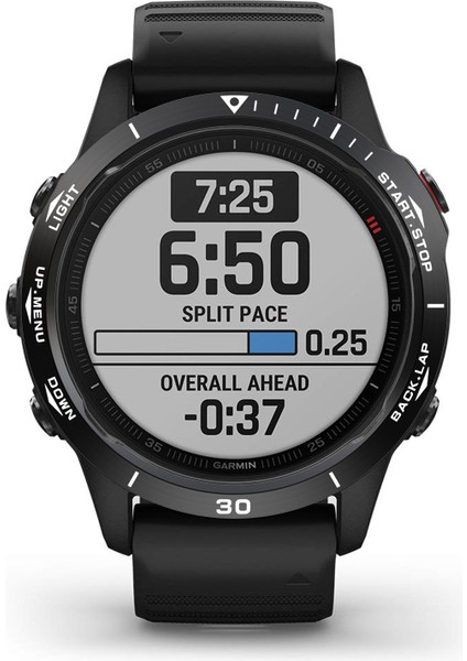 Garmin Fenix ​​6x / 6x Pro / 6x Safir Akıllı Izle Çelik Çelik Çerçeve Yüzük, B Sürümü (Siyah Yüzük Beyaz Mektup) (Yurt Dışından) modelleri