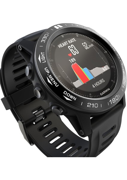 Garmin Fenix ​​3/3 Hr Akıllı Izle Çelik Çerçeve Yüzük, B Sürümü (Siyah Yüzük Beyaz Mektup) (Yurt Dışından) fırsatları