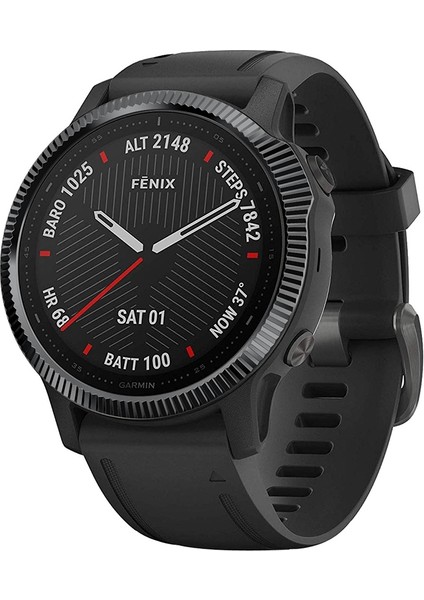 Garmin Fenix ​​6 S / 6 S Pro / 6 S Safir Akıllı Izle Çelik Çelik Çelik Yüzük, B Sürümü (Siyah) (Yurt Dışından) modelleri