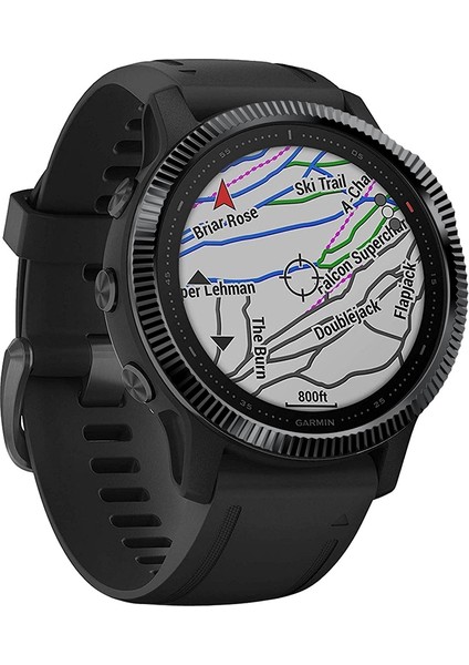 Garmin Fenix ​​6 S / 6 S Pro / 6 S Safir Akıllı Izle Çelik Çelik Çelik Yüzük, B Sürümü (Siyah) (Yurt Dışından) fırsatları
