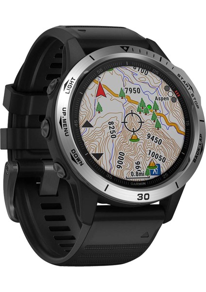 Garmin Fenix ​​6x / 6x Pro / 6x Safir Akıllı Izle Çelik Çelik Çerçeve Yüzük, B Sürümü (Gümüş Yüzük Siyah Mektubu) (Yurt Dışından) fırsatları