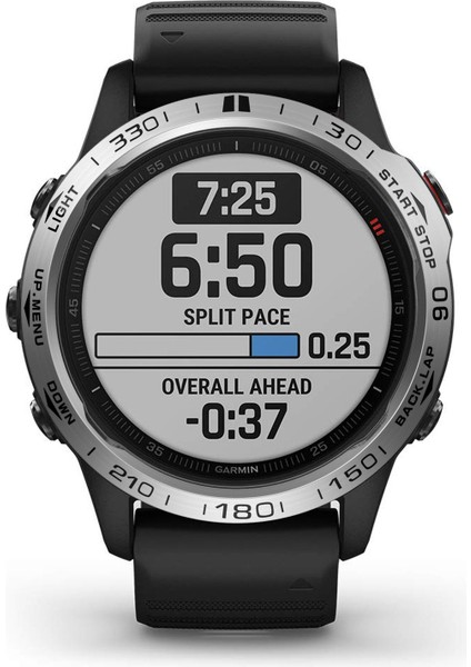Garmin Fenix ​​6x / 6x Pro / 6x Safir Akıllı Izle Çelik Çelik Çelik Yüzük, Bir Sürüm (Gümüş Yüzük Siyah Mektubu) (Yurt Dışından) modelleri