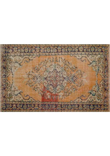 El Dokuma Vintage Eskitma Halı 168 x 266 cm 8553