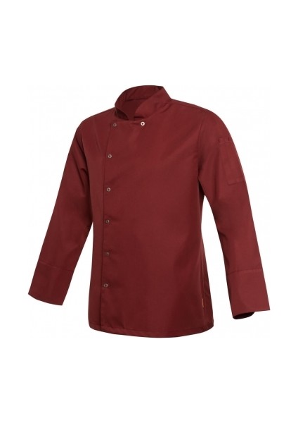 Aşçı Ceket Bordo Kol Cepli
