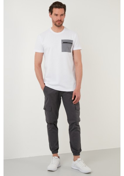 Baskılı Slim Fit Bisiklet Yaka Pamuklu T Shirt Erkek T Shirt 5902351