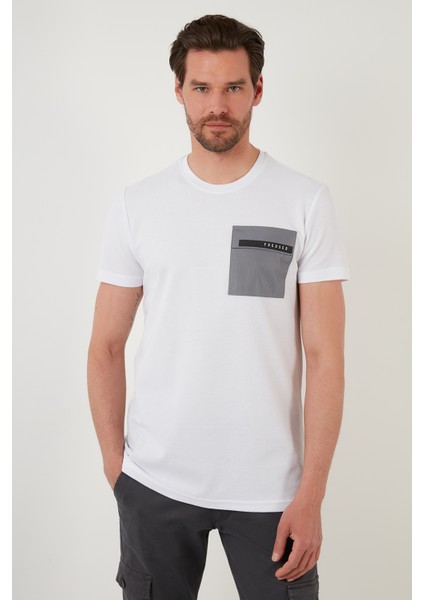 Baskılı Slim Fit Bisiklet Yaka Pamuklu T Shirt Erkek T Shirt 5902351 fiyatları