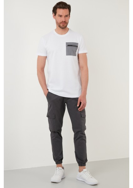 Baskılı Slim Fit Bisiklet Yaka Pamuklu T Shirt Erkek T Shirt 5902351 fırsatları