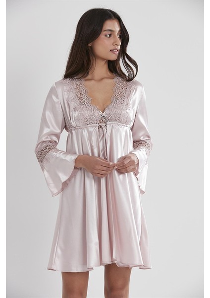 6325 Altılı Saten Gecelik - Sabahlık Takımı fiyatları