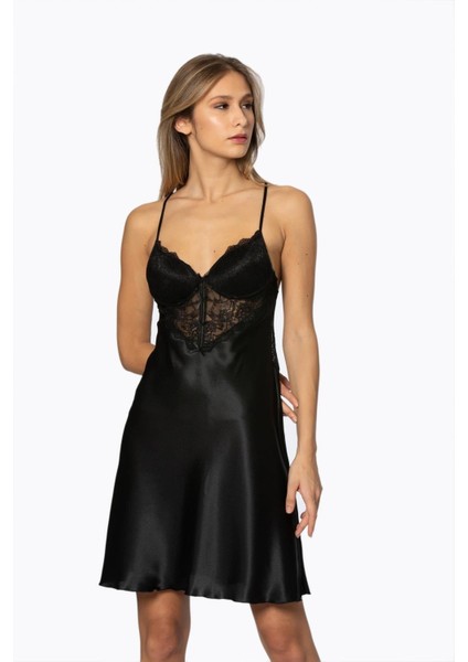 4300 Ikili Saten Gecelik - Sabahlık Takımı modelleri