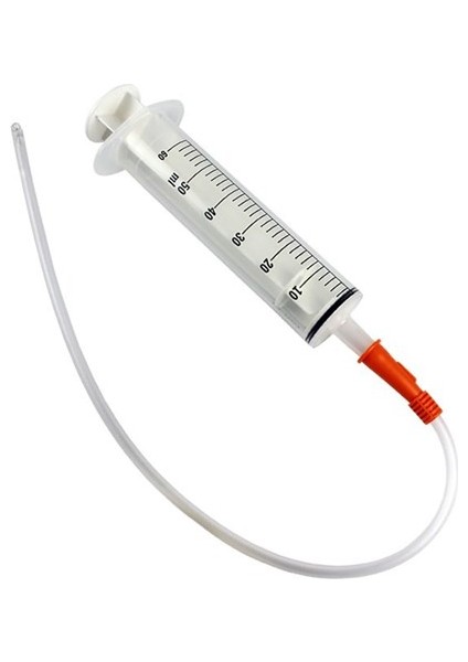 Sıvı Çekme Enjektörü 50 Ml. Şeffaf 50 cm Silikon Hortumlu