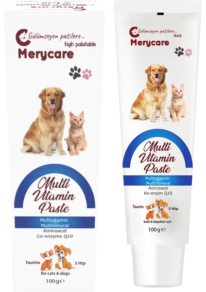 Kedi Köpek Multivitamin Paste Nefis Lezzetli Formül 100 ml