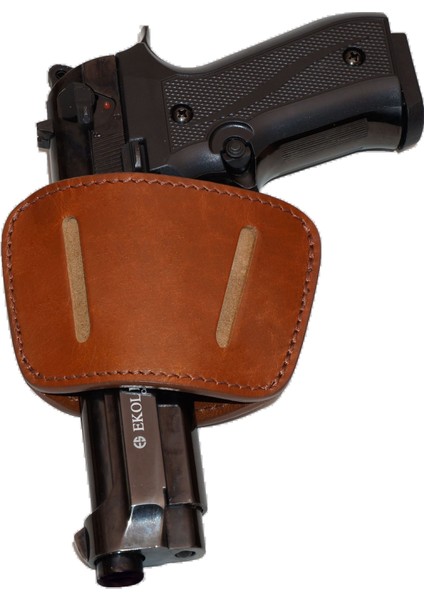 7,65 mm ve Beretta 84F Deri Tabanca Kılıfı K-036-T