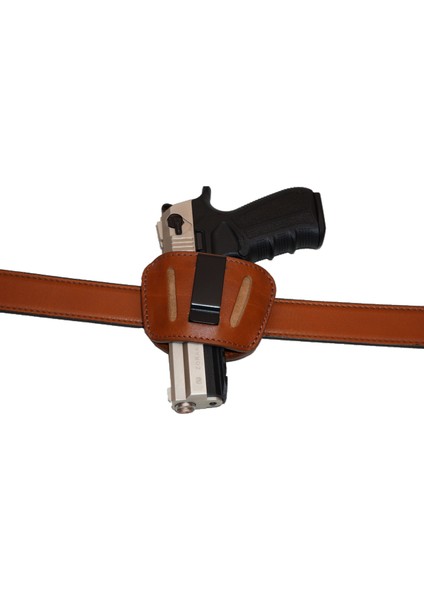 7,65 mm ve Beretta 84F Deri Tabanca Kılıfı K-M-036-T