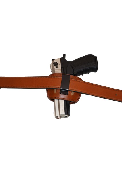 7,65 mm ve Beretta 84F Deri Tabanca Kılıfı K-M-036-T