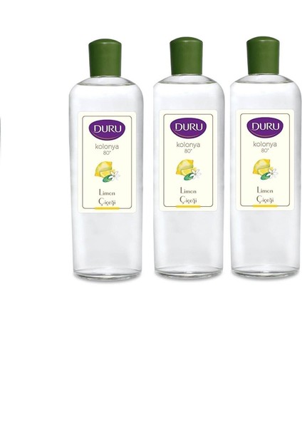 Limon Kolonya Pet Şişe 3 Adet 400 ml Fırsat Paketi