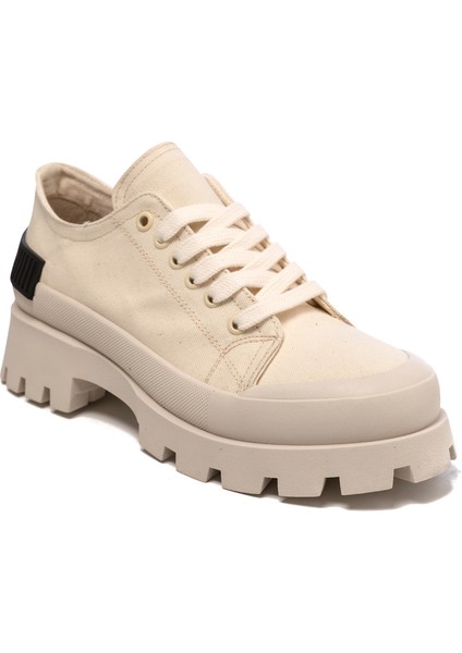 Kadın Spor Ayakkabı RD-4387 John May Keten Bej