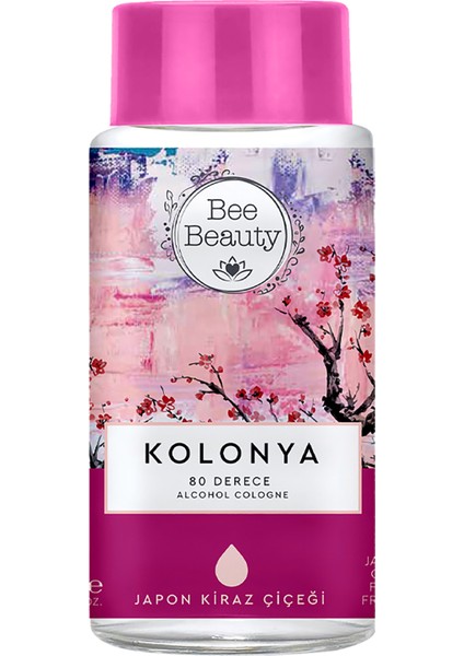 Japon Kiraz Çiçeği Kolonya Ferahlatıcı Etki 330 ml 80 Derece Alkol