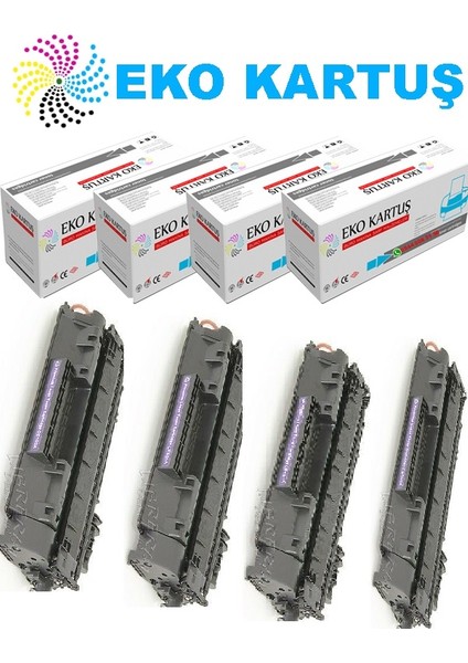 Canon LBP-3300 Ekonomik Avantajlı 4’lü Paket Muadil Toner