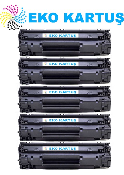 Canon CRG725/CRG712 Ekonomik Avantajlı 5’li Paket Muadil Toner