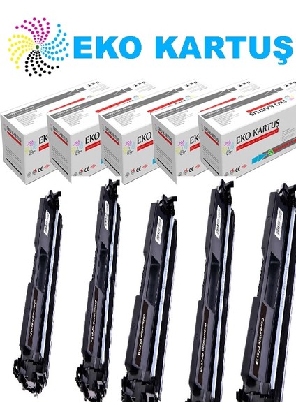 Eko Kartuş Hp Laserjet Pro Mfp M227FDW CF230A (230A) Ekonomik  Avantajlı 5’li Paket  Muadil Toner,