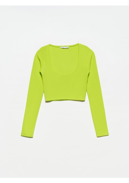 30111 Uzun Kollu Top-Lime