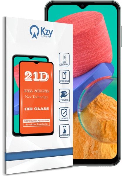 Samsung Galaxy M33 Tam Kaplayan 21D Temperli Ekran Koruyucu Cam fiyatları