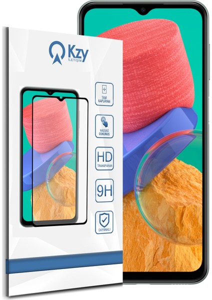 Samsung Galaxy M33 Tam Kaplayan Temperli Ekran Koruyucu Cam