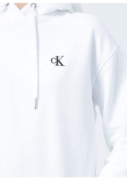 Kadın Pamuk Karışımı Kapüşonlu Sweatshirt