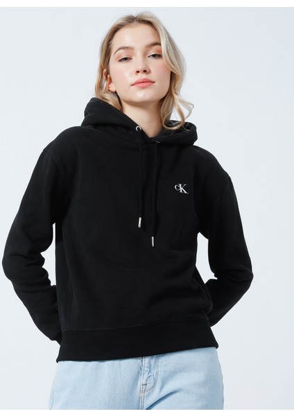 Kadın Pamuk Karışımı Kapüşonlu Sweatshirt