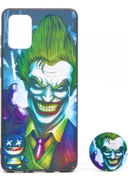 Samsung Galaxy A71 Uyumlu Desenli Popsocket Arka Koruma