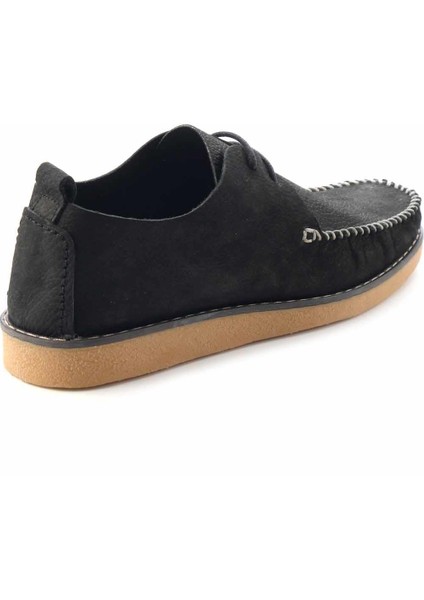 Siyah Nubuk Leather Erkek Casual Ayakkabı E018100777 fırsatları