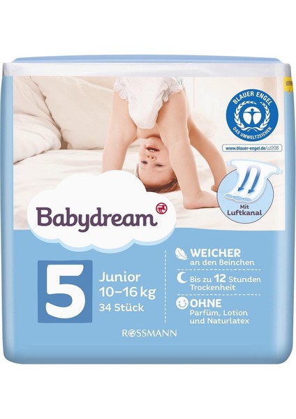Babydream Bebek Bezi 5 Beden 34'lü
