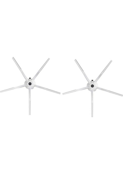 Roborock S5 Max Uyumlu 5 Kollu Yan Fırça 2'li beyaz